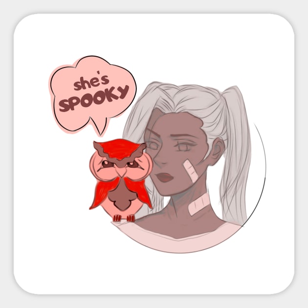 Spooky Halloween Design Sticker by miribby